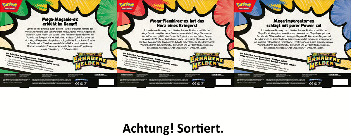 PKM – Mega-Entwicklung: Erhabene Helden – ex-Kollektion – DE - Racoon Cave