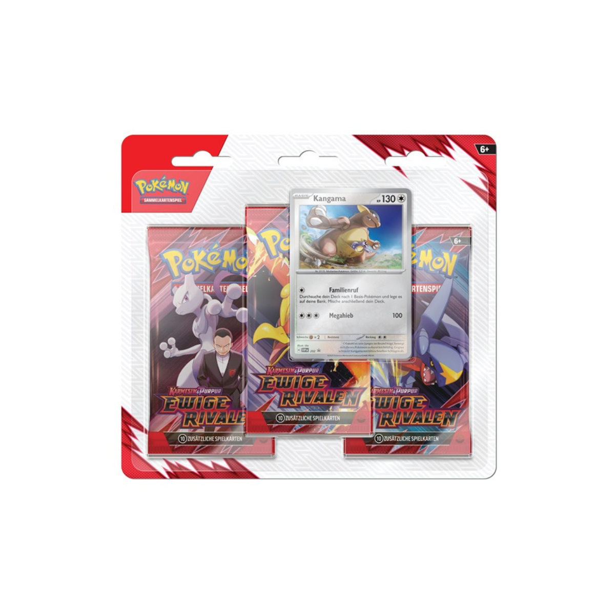 Pokémon – Scarlet & Violet – SV10 – Destined Rivals – 3-Pack Blister – Kangama – EN - Racoon Cave