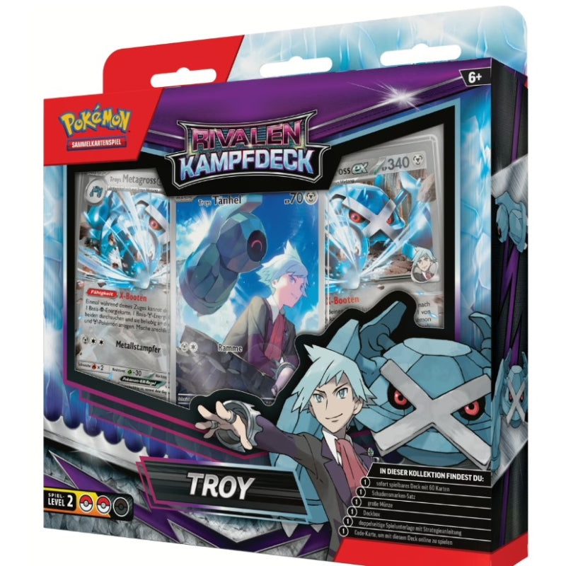 Pokémon – Karmesin & Purpur – KP 10 – Ewige Rivalen – Kampfdeck – Troy – DE - Racoon Cave